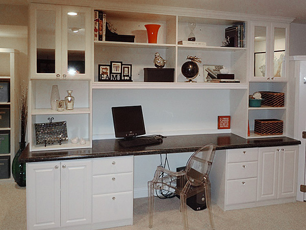 Custom Built Home Office Furniture And, Custom Office Cabinets Houston