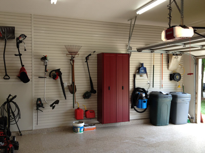 Spring - Slatwall and a Garage Storage Cabinet